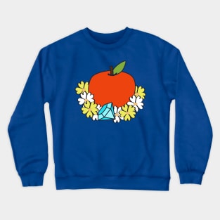 Fairy Tale Snow White Apple and Flowers Icon Crewneck Sweatshirt